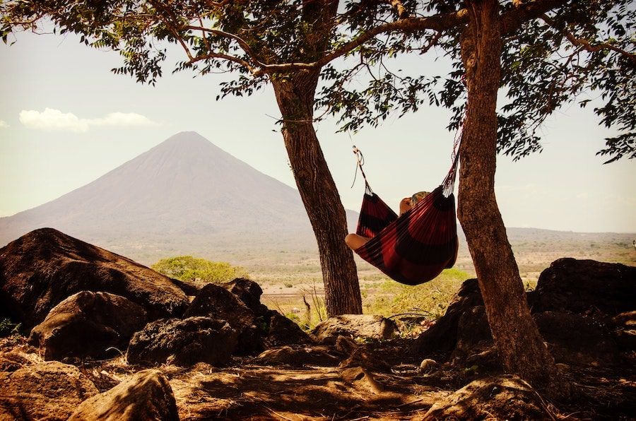 A photo showing someone relaxing due to a better work-life balance